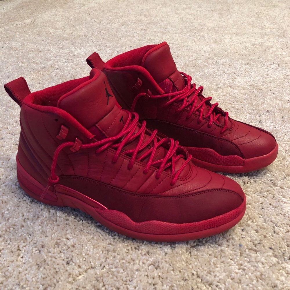 Men’s 12 Jordan 12 Gym Red Sneakers